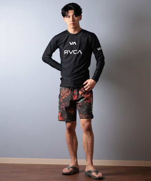 ルーカラッシュガード　Mサイズ　今期モデル7920円 RVCA 最短翌日配達 2024年夏新作 ルーカ ルカ スポーツ 半袖 T