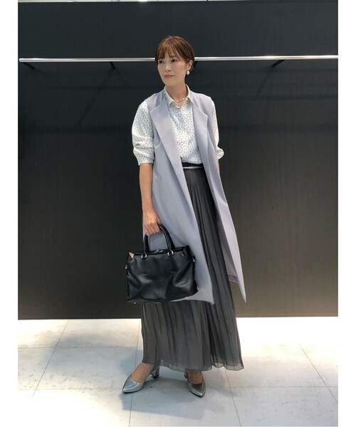 K．T キヨコ タカセ（K．T KIYOKO TAKASE）/【セットアップ対応／リバーシブル】シフォン×スプリットジョーゼット シフォンパンツ K.T KIYOKO TAKASE（K.T キヨコ タカセ） パンツ 「セットアップ対応