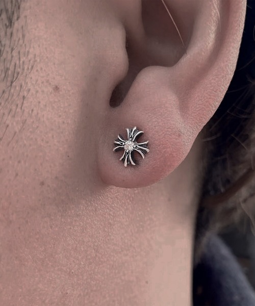 SBG by 7JEWELRY ピアス SBG ゴシッククロスピアス 片耳 メンズ