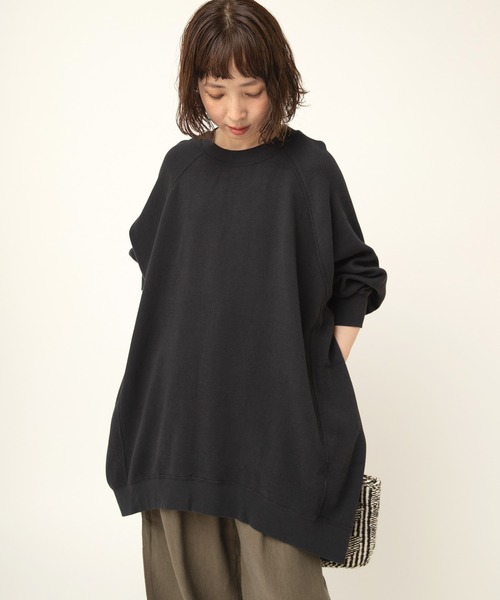 tシャツ M2381 ワッフルオーバーサイズコクーンプルオーバー レディース