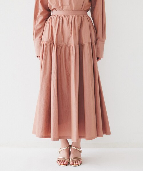 UNTITLED スカート ライトコットン ティアードスカート