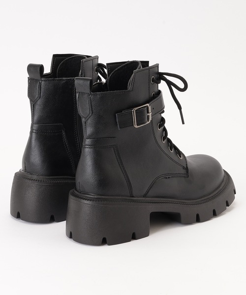 Lace Ladies（レースレディース） ブーツ レザー調 ベルト付き レース