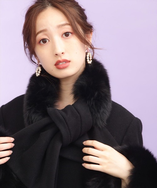 「WILLSELECTION」 ノーカラーコート SMALL ブラック レディース_画像3