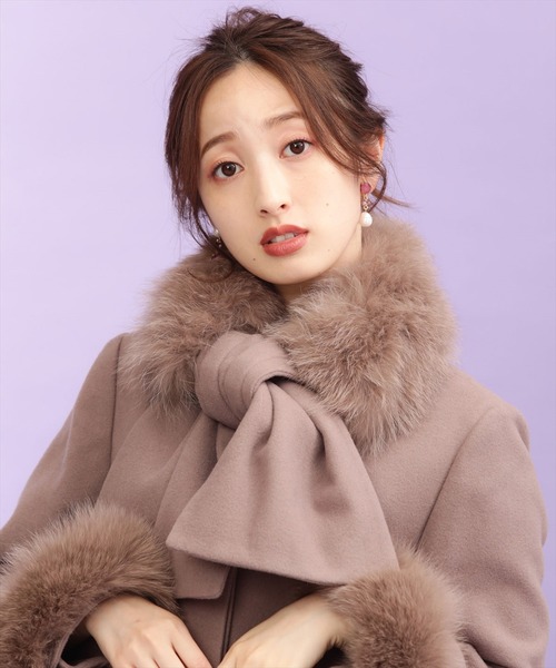 「WILLSELECTION」 ノーカラーコート SMALL ブラック レディース_画像9