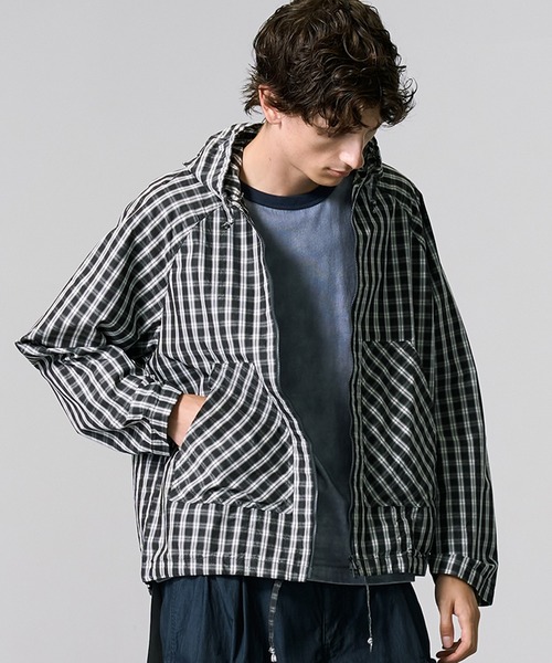 PUBLIC TOKYO（パブリックトウキョウ） パーカー ライトチェックシャツ