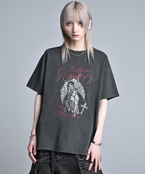 ADRER（アドラー） tシャツ heavy weight graphic / line stone T