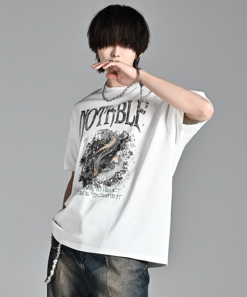 【STONE 】★送料関税込/Tシャツ メンズ ADRER tシャツ heavy weight graphic / line stone T shirt