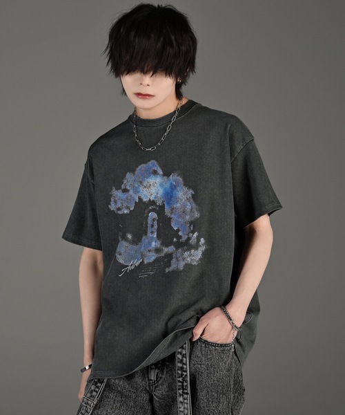 ADRER（アドラー） tシャツ heavy weight graphic / line stone T