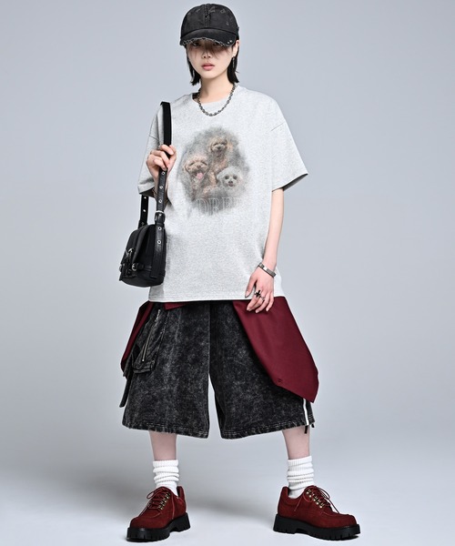 ADRER（アドラー） tシャツ heavy weight graphic / line stone T