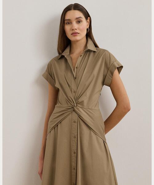 Ralph Lauren ツイストフロント ミディ ワンピース LAUREN RALPH LAUREN（ローレン ラルフ ローレン）の