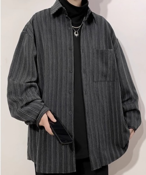 FreeZone シャツ ストライプ柄シャツ メンズ レディース : ZOZOTOWN