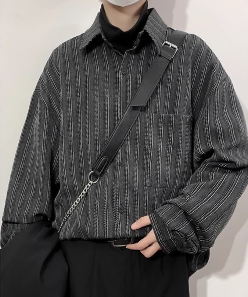 FreeZone シャツ ストライプ柄シャツ メンズ レディース : ZOZOTOWN