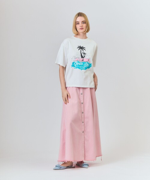 GRACE CLASS デニムスカート サーキュラーデニムスカート : ZOZOTOWN