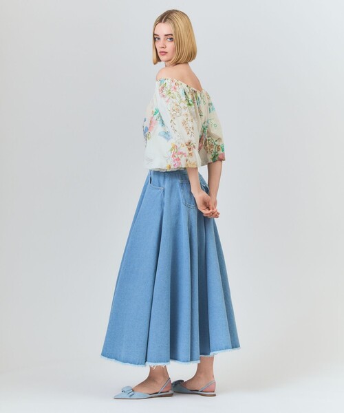 GRACE CLASS デニムスカート サーキュラーデニムスカート : ZOZOTOWN