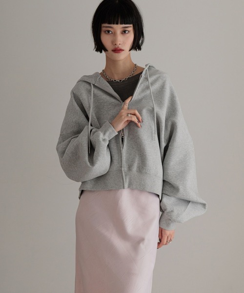 パーカー ショートＺＩＰフーディ　 452865 レディース LOWRYS FARM パーカー ショートZIPフーディ 452865