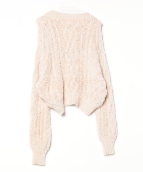 「Her lip to」 ニットカーディガン FREE ベージュ レディース_画像2