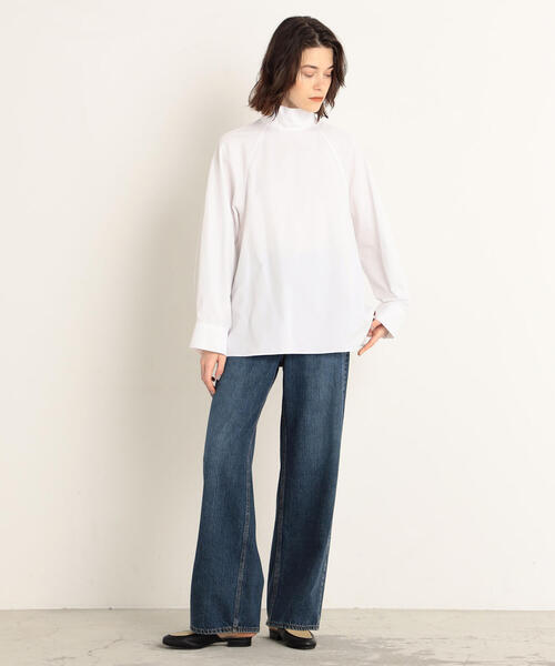 MACPHEE◆長袖ブラウス/36/コットン/NVY/12-01-24-01705/ネイビー MACPHEE 「MACPHEE」 長袖ブラウス 36 ネイビー レディース