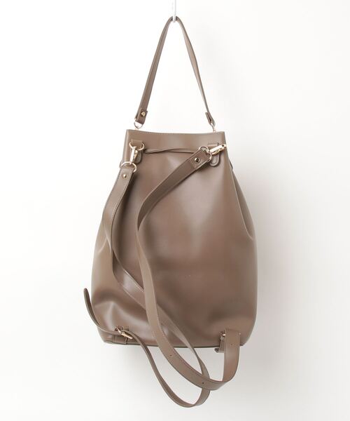 ランデブー バケットバッグ ショルダーバッグ ブラウン 美品 2WAY 