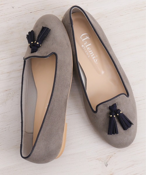 [artemis by DIANA] Flat туфли-лодочки 22.5cm серый женский 