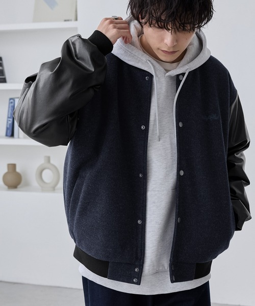 MONO-MART（モノマート） スタジャン M ネイビー メンズ : ZOZOTOWN