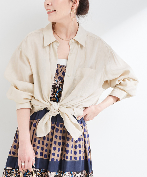 「B.C STOCK」 「Simplicite」長袖シャツ FREE アイボリー レディース