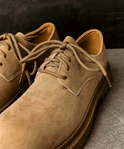CALIFORNIA OUTFITTERS ブーツ 7B52 厚底 スエード調 レースアップ