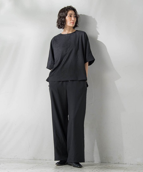 ラエフ（la．f．．．）/【biyori】麻調ヴィンテージブラウス≪手洗い可能≫ la.f（ラ・エフ） ブラウス シャツ 「biyori」麻調ヴィンテージ