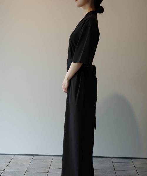 CLANE（クラネ） サロペット オーバーオール CLANE STAND COLLAR LOOSE