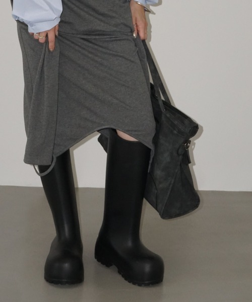 chuclla（チュクラ） ブーツ シームレス ワイドロングブーツ chs25a013