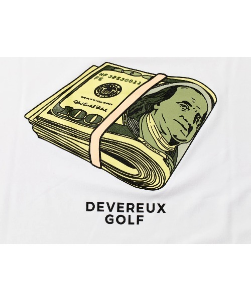 DEVEREUX GOLF tシャツ Cash Bets Only 2 Mock Neck Tee メンズ