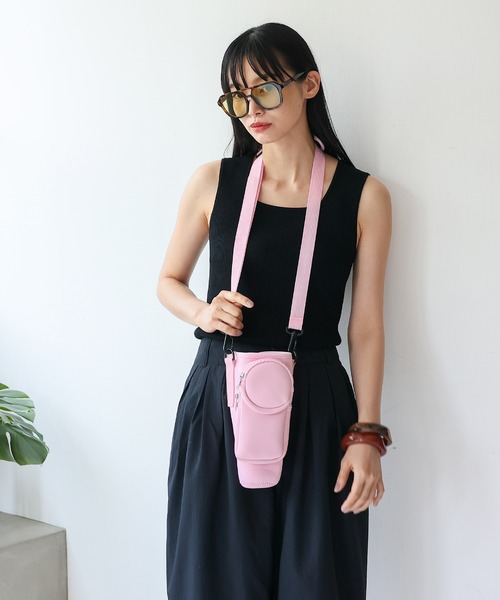 VitaFelice 水筒 スマホ収納付きボトルホルダー タンブラーケース