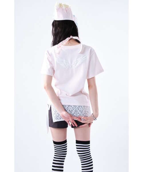 Smyeon スカート Lace apron skirt/レースエプロン巻きスカート