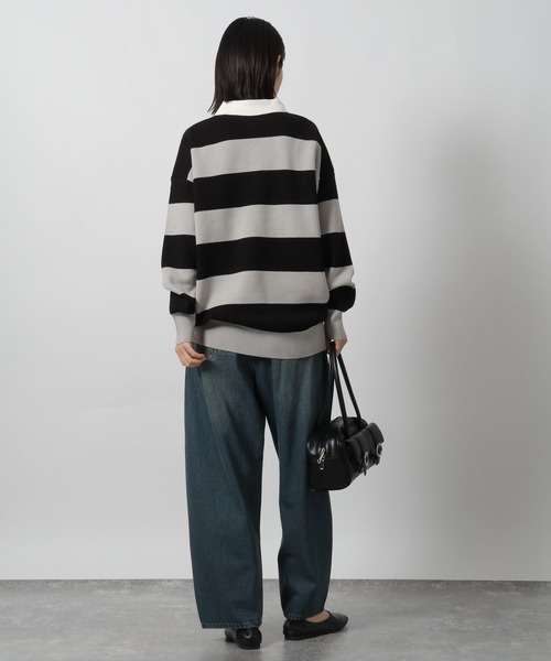 LAKOLE（ラコレ） ニット セーター スウェットライクラガーニットプル