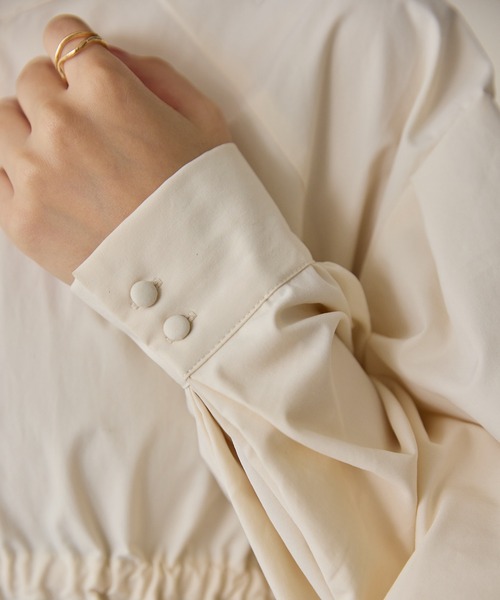 OLUN ワンピース waist ribbon volume onepiece/ウエストリボン