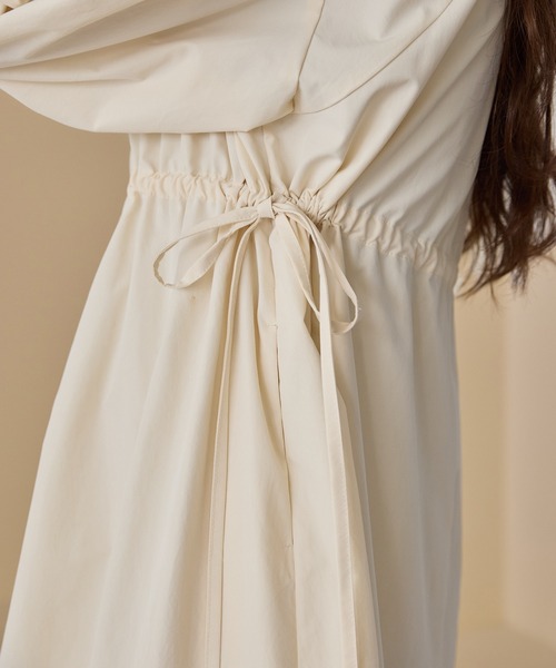 OLUN ワンピース waist ribbon volume onepiece/ウエストリボン