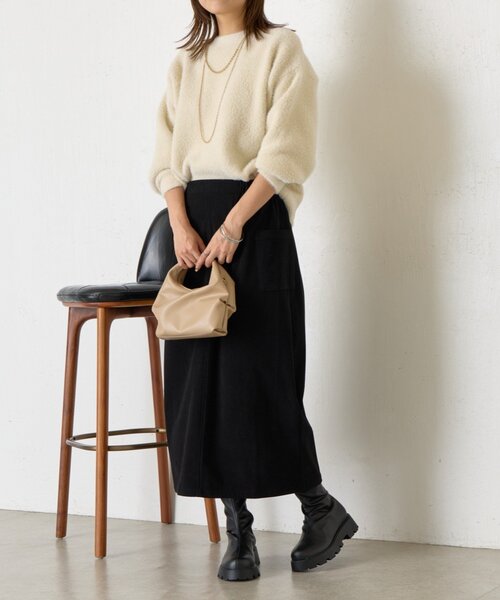 【完売商品】Jena espace merveilleux ラメシャギーニット Jena espace merveilleux（ジェナ エスパスメルヴェイユ）の「ソフト