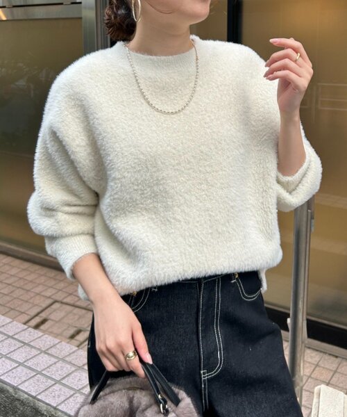 【完売商品】Jena espace merveilleux ラメシャギーニット Jena espace merveilleux（ジェナ エスパスメルヴェイユ）の「ソフト