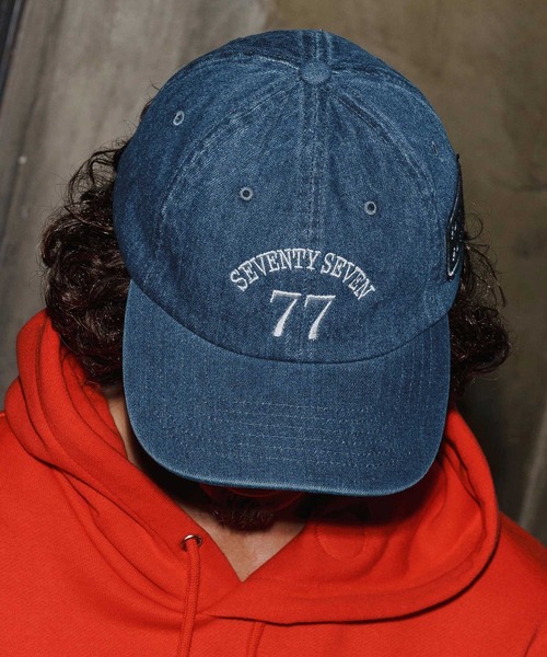 帽子 99%IS- L CAP seventy seven キャップ 帽子 mko13166-embroidery 6 panel cap(25W