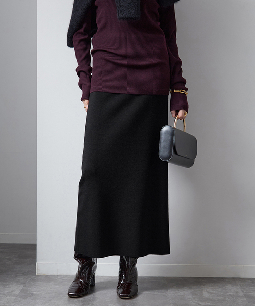 VERMEIL par iena（ヴェルメイユパーイエナ） スカート wool knit