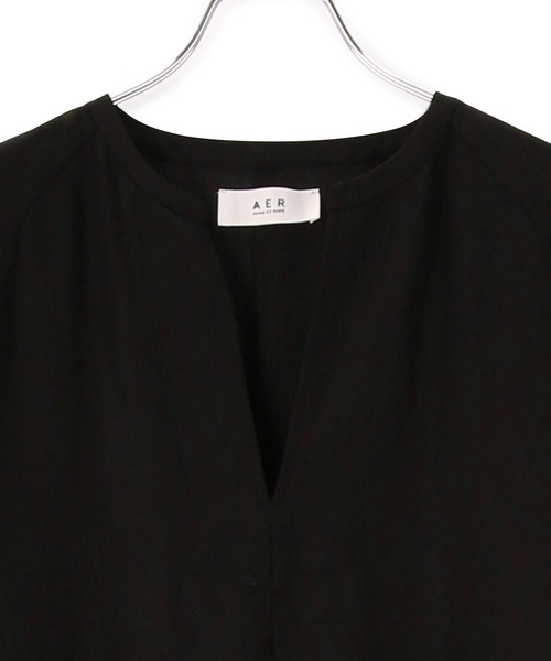 「ADAM ET ROPE'」 7分袖ワンピース FREE ブラック レディース_画像9