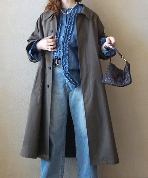 JOURNAL STANDARD LUXE ブラウス シャツ CLシャンブレー フリル