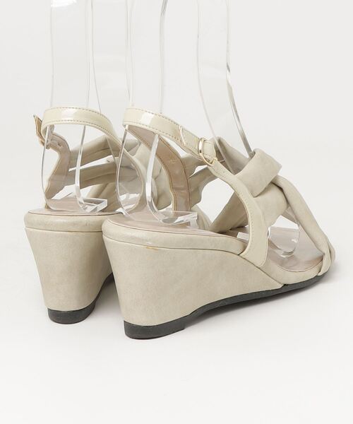 「neue diffusion」 ヒールサンダル 24.5cm ベージュ レディース_画像2