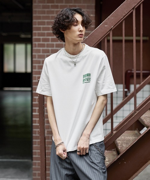 「Bleme」 半袖Tシャツ L ブラウン メンズ_画像4