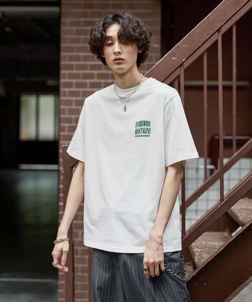 「Bleme」 半袖Tシャツ L ブラウン メンズ_画像8