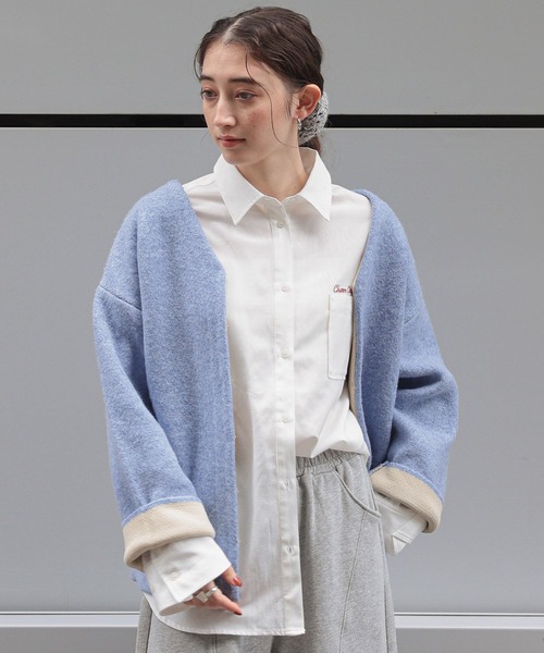 未使用級 バーバリーロンドン ニットジャケット カーディガン セーター George's カーディガン セッケツニットブルゾン レディース : ZOZOTOWN