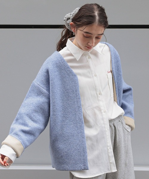 George's カーディガン セッケツニットブルゾン レディース : ZOZOTOWN