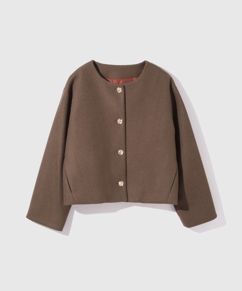 ketty（ケティ） ジャケット ノーカラージャケット ウールチョウ