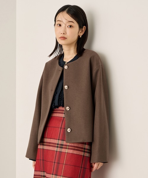 ketty（ケティ） ジャケット ノーカラージャケット ウールチョウ