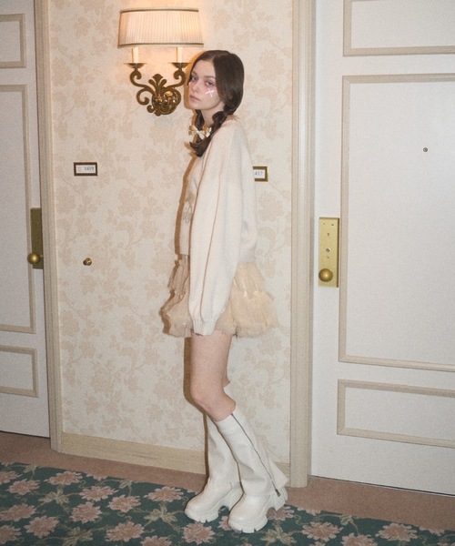 Lovilyn スカート 推し活ティアードチュールミニスカート : ZOZOTOWN