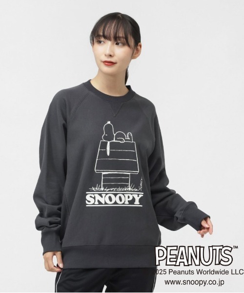 RE/DONE Peanuts スウェットシャツ PEANUTS トレーナー スウェット ピーナッツ スウェットシャツ SOLOTEX